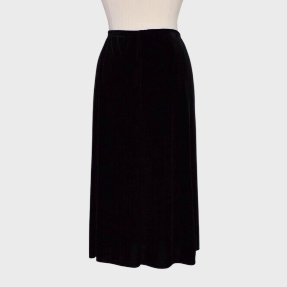 TanJay Velvet‎ Pull On Midi Skirt